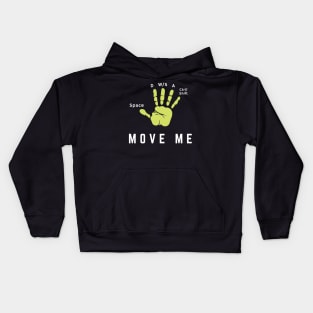 wasd , move me ,WASD Gaming buttons fingers gift Kids Hoodie